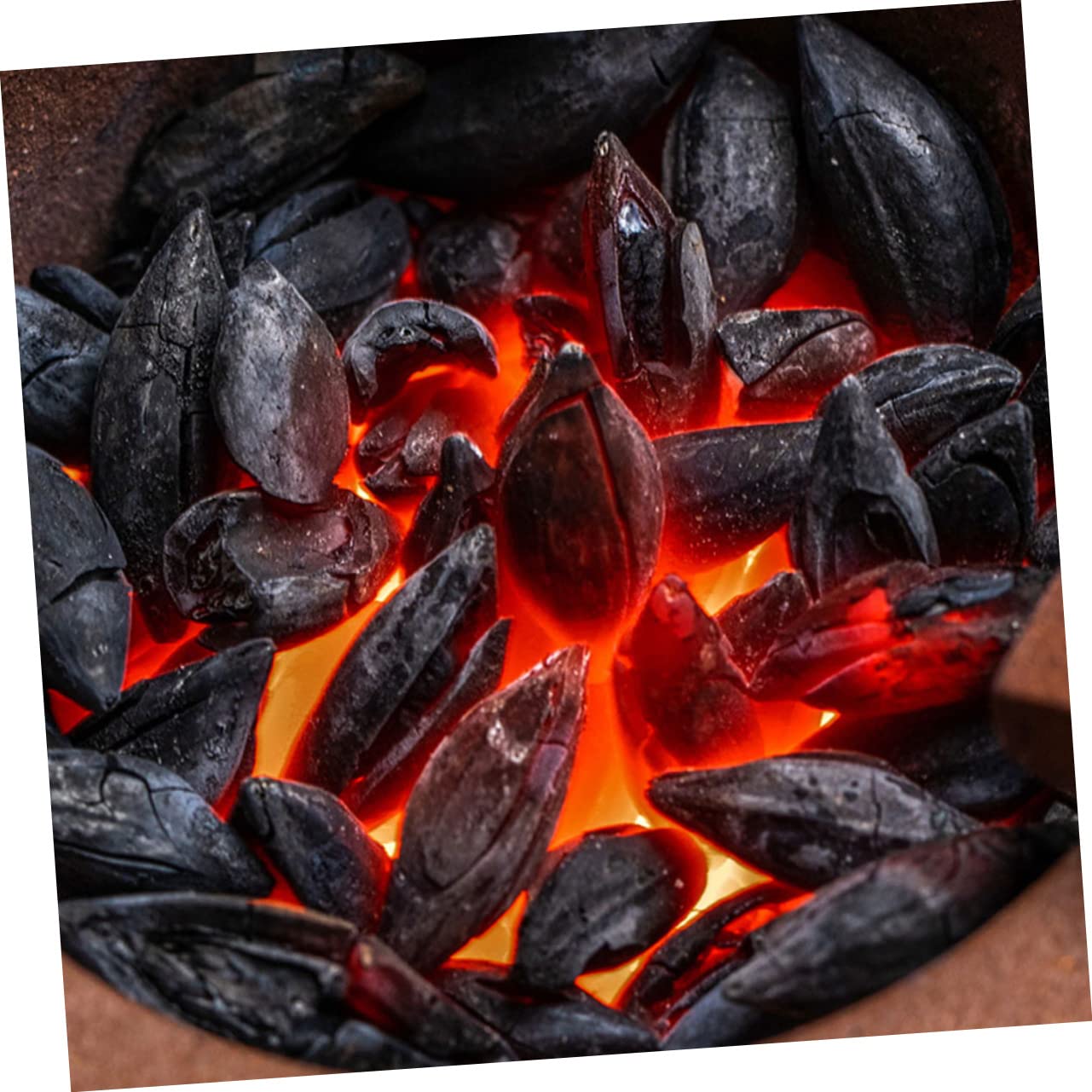 Carbone da Griglia 500g, Sacchetto Nero in Legno D'olivo | 1 Sacchetto, per Campeggio e Grigliate All'aperto, Uso Semplice e Versatile