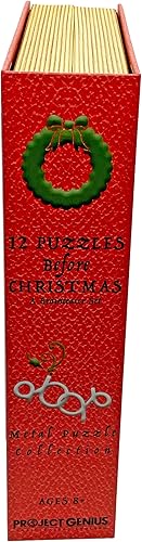 Miniatura 6 de Holly Jolly 12 rompecabezas antes de Navidad  Calendario de Adviento, rompecabezas de metal desenredado para cada una de las 12 noches de Navidad,