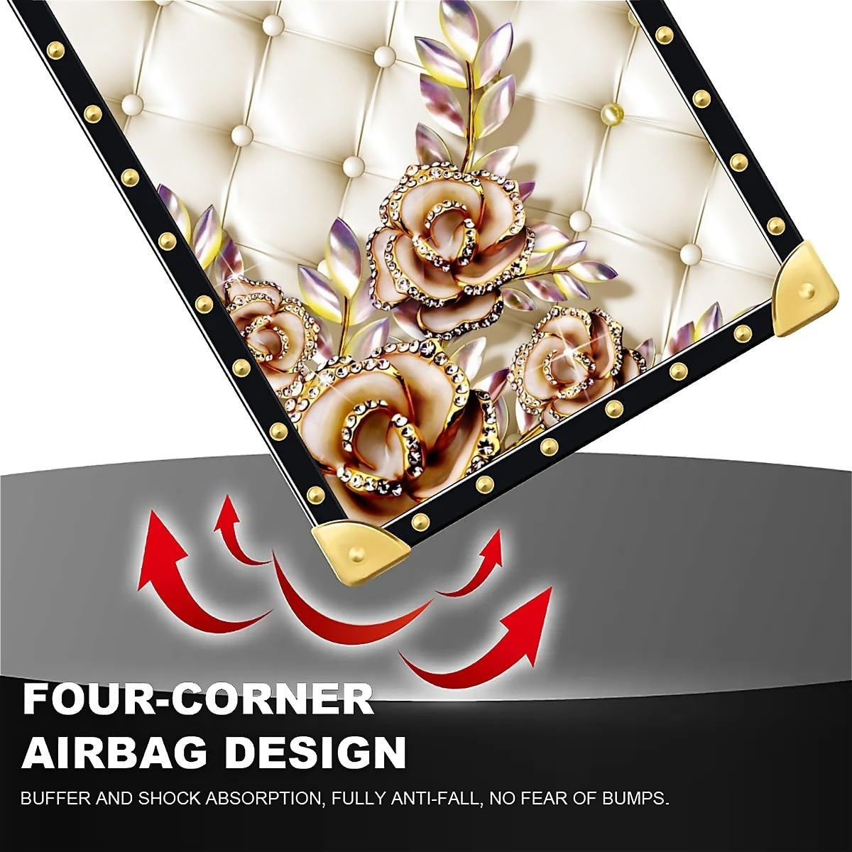 Case Compatible with iPhone 16 Pro Max Case,Luxury Soft TPU & Hard PC Back for Girls Women,Shockproof Protective Cover,Diamond Butterfly - Image 7