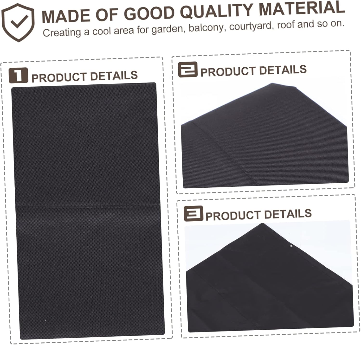 Garneck Privacy Screen Fence Balcony Cover Uv Blocking Shade Weatherproof Oxford for Outdoor Use