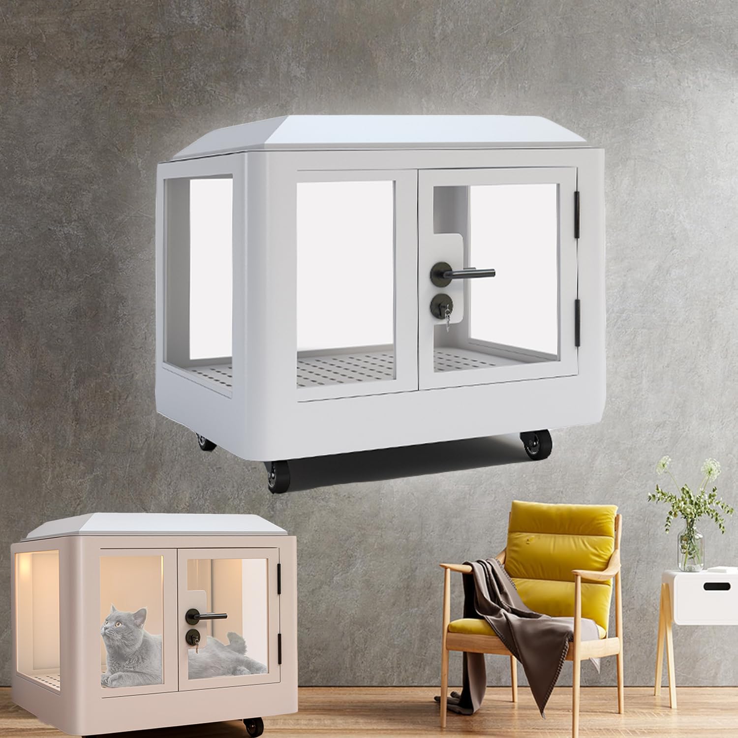 防音犬小屋  新品  山本様  専用になります。 ペット用防音室 遮音強化ガラス 高耐久合金フレーム 犬小屋 調節