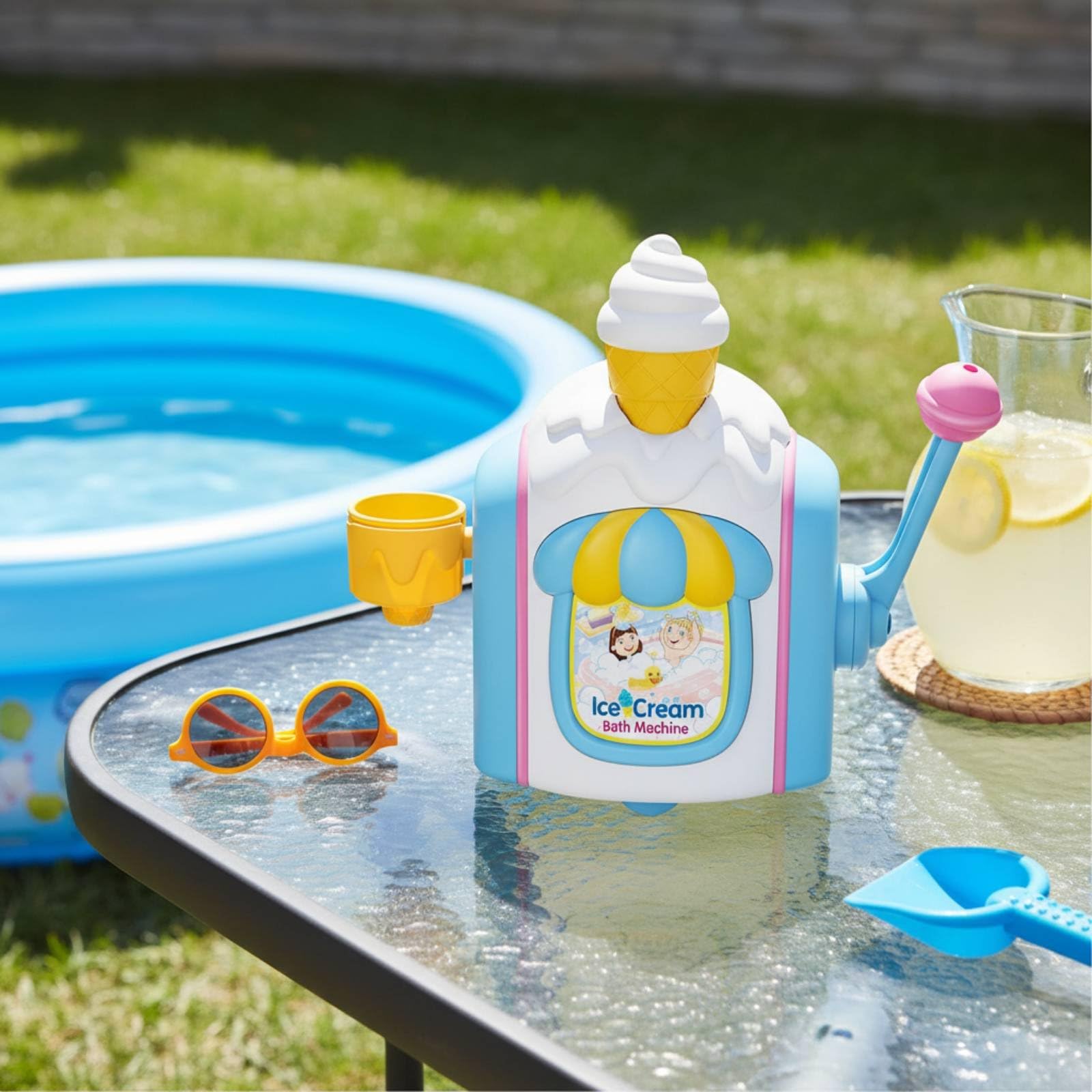 Moule à Bulles Enfant Machine Bulles Créateur Mousse Jouet Bain Ventouses Robustes Levier Ergonomique Résistant Montage Simple Encourage l'Imagination