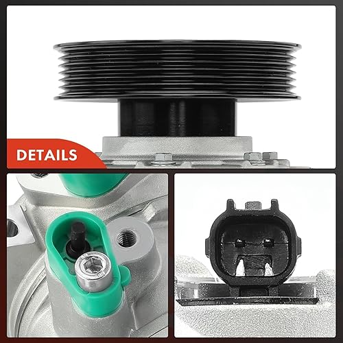 Miniatura 8 de A-Premium Compresor A/C con embrague compatible con Kia Sportage 2.4L 2017-2019, Hyundai Tucson 2.4L 2018