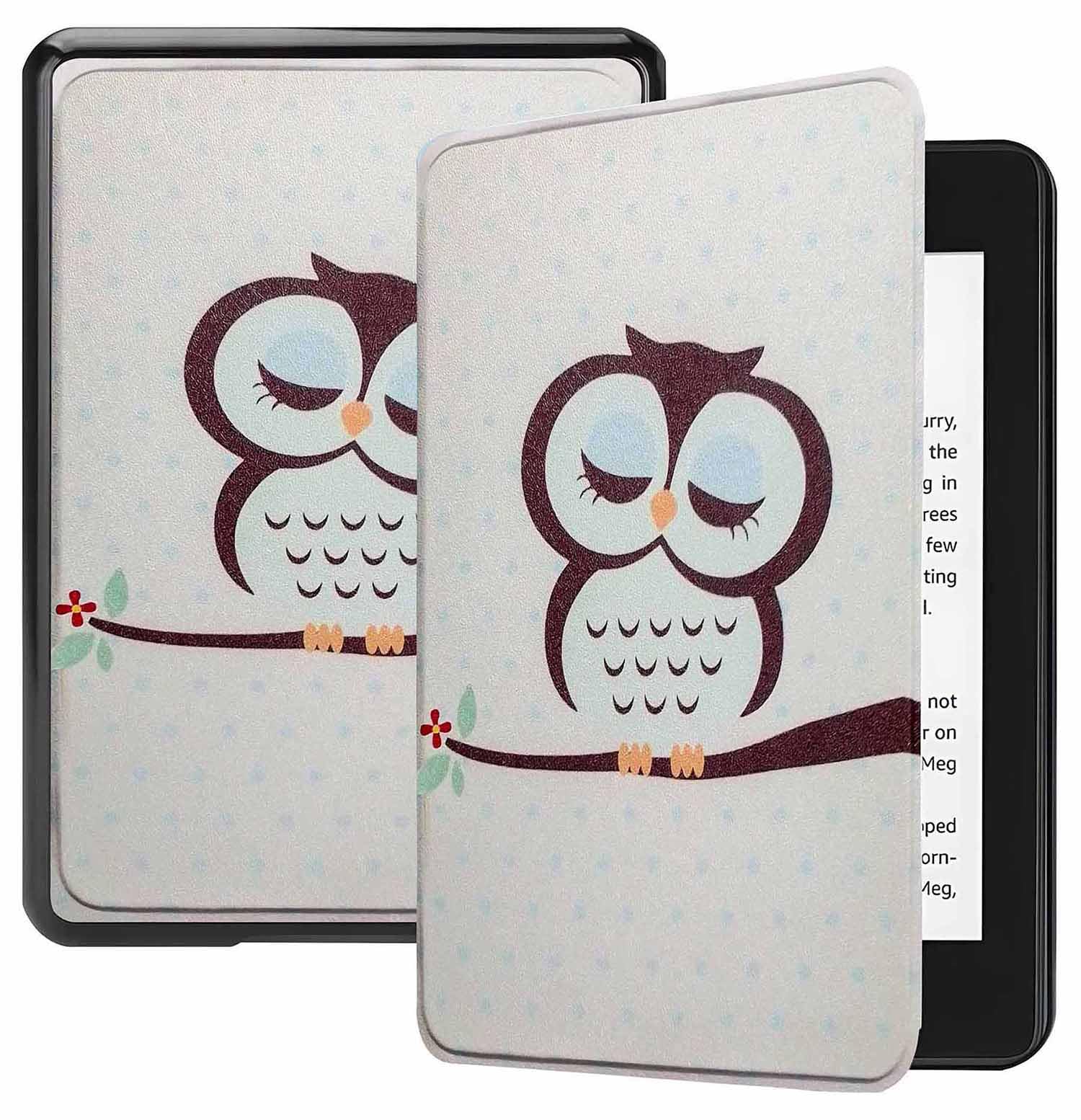 ProElite Cover Case for Kindle Paperwhite 12th Gen 7 inch Case, Slim Smart Flip case Cover for Amazon Kindle Paperwhite 12th Generation 7 inch 2024, Owl