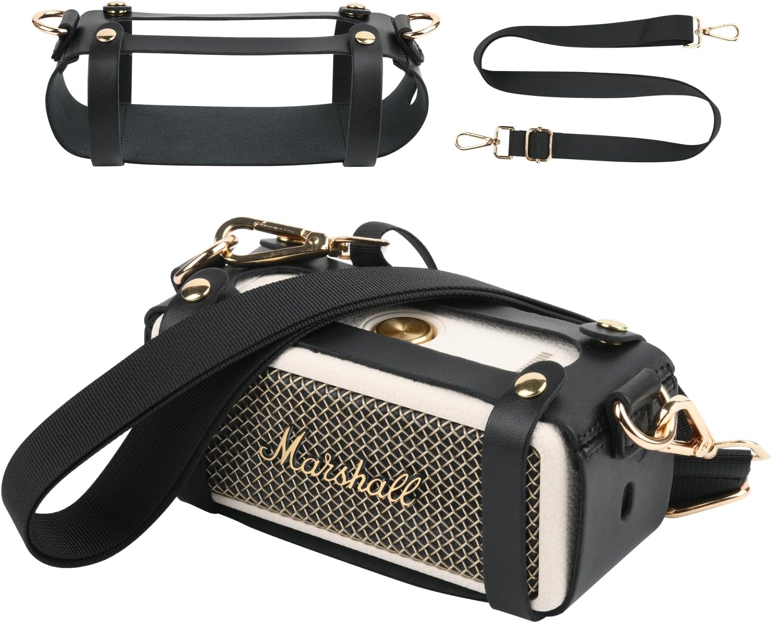 TXEsign Travel Carrying Strap Case for Marshall Emberton II Portable Speaker with Shoulder Strap Protective Cover Replacement Strap Carrying Pouch for Marshall Speaker