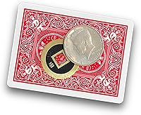 Vista 2 de Ted's Sterling Magic Letal Tender - Juego de tarjetas de bicicleta y monedas, asombroso, trabajo propio, magia hecha con precisión con una moneda