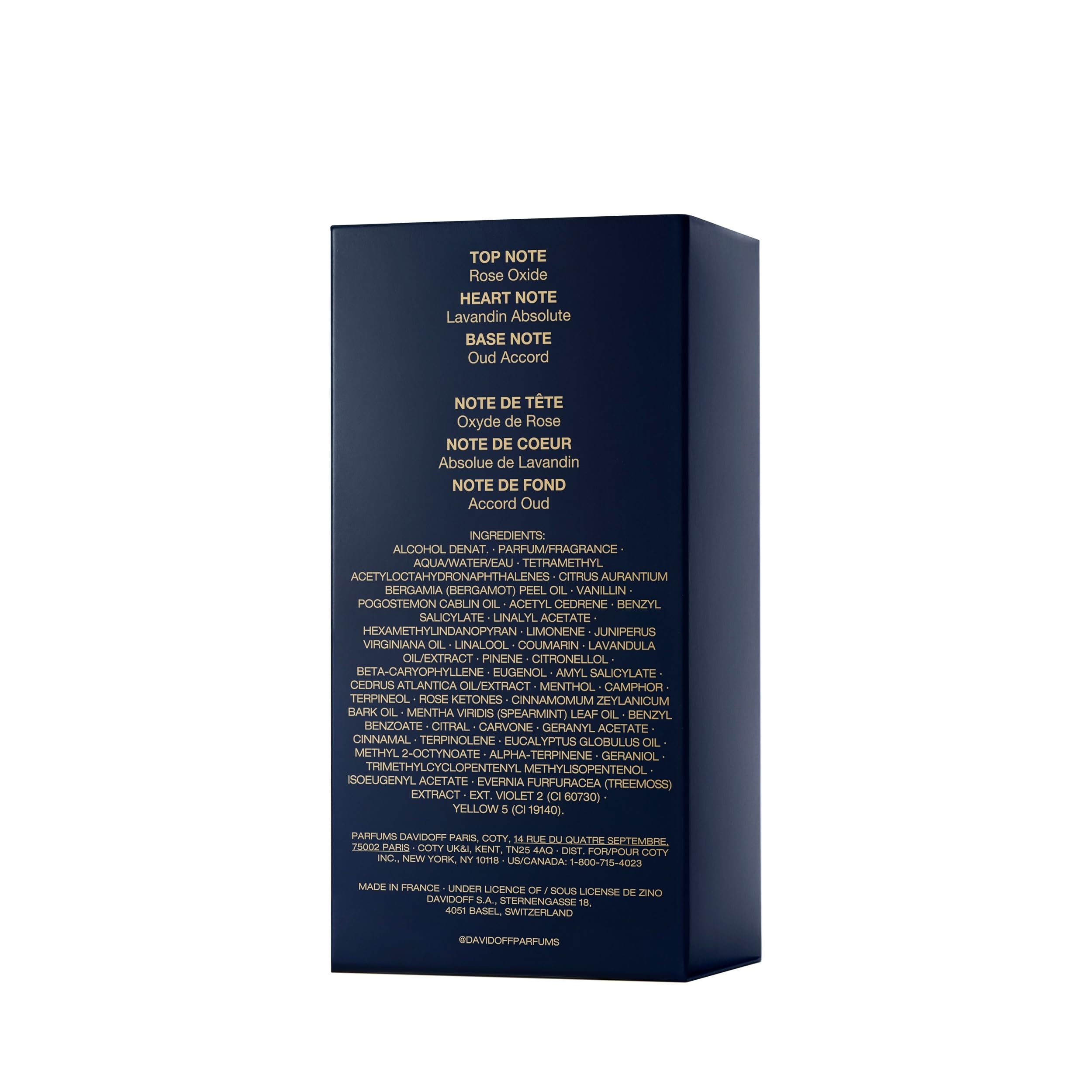 Davidoff Cool Elixir, Legnoso, Con note di Ossido di Rosa, Assoluta di Lavanda e Accordo di Oud, Profumo di lusso da uomo, Profumo a lunga tenuta