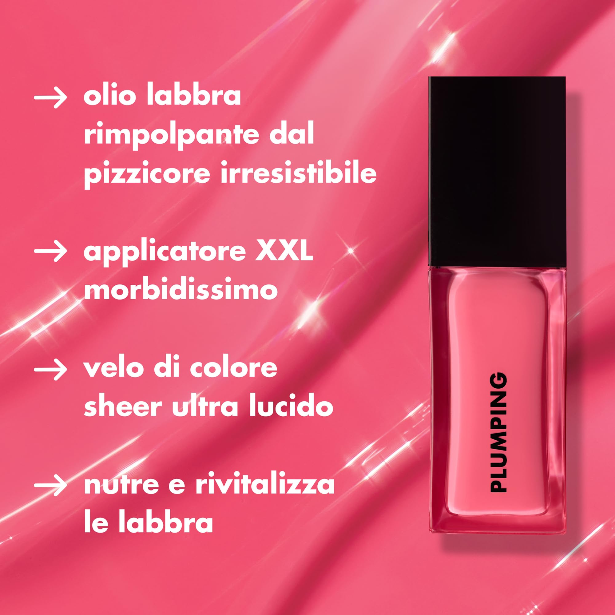 e.l.f. Glow Reviver Plumping Lip Oil, rimpolpante labbra colorato per un finish pieno e ultra lucido, infuso con olio di jojoba, prodotto vegano e non testato sugli animali, Major Mauve