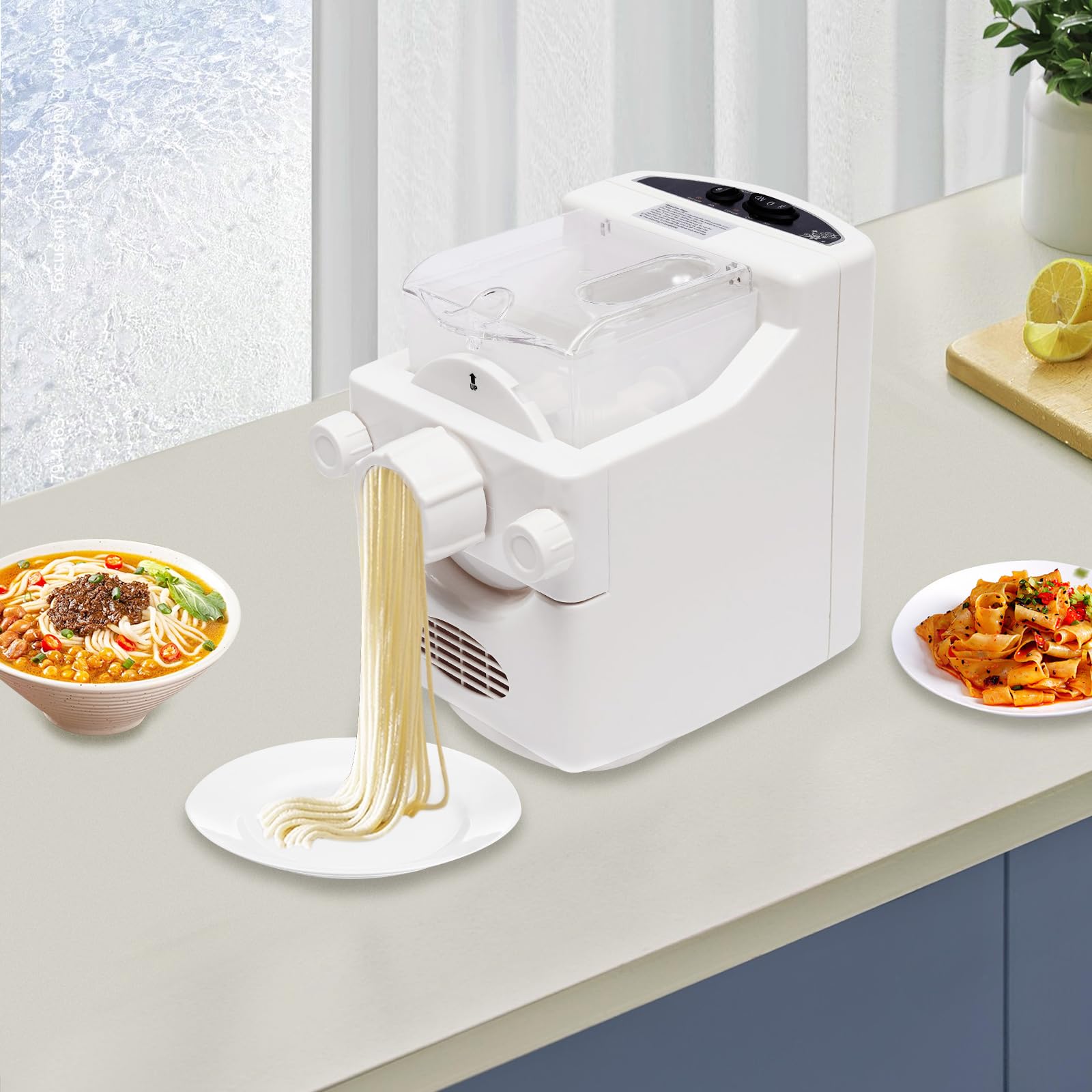 Pastamania pastamachine 260W 7 opzetstukken 500 g 60 dB LED paars