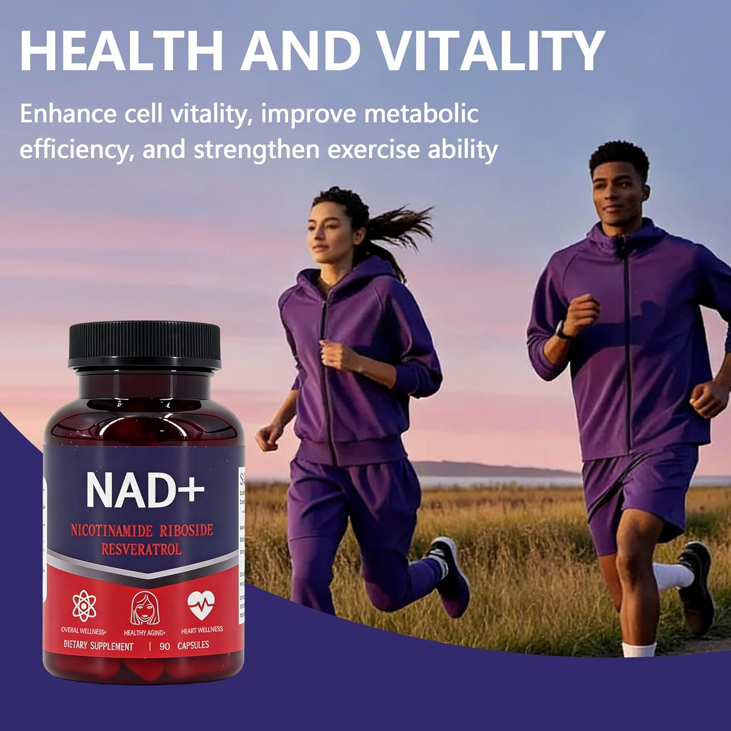 NAD Supplement, 1500mg - Liposomal NAD+ Supplement with Resveratrol, NAD Plus Boosting - Support Cellular Health, Stamina & Healthy Aging - Ultra Strength Capsules - Image 6