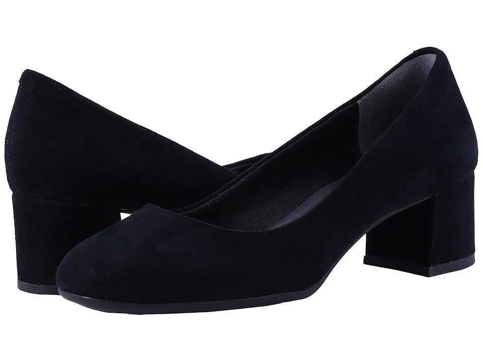 

Rockport Total Motion Novalie Pump (Black Suede) Women's Shoes