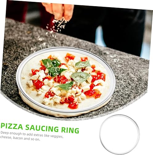 Miniatura 5 de BESTonZON Anillo de pastel de 7 pulgadas Anillos de pastelería de acero inoxidable cortador de galletas redondo Anillo de tarta de acero inoxidable