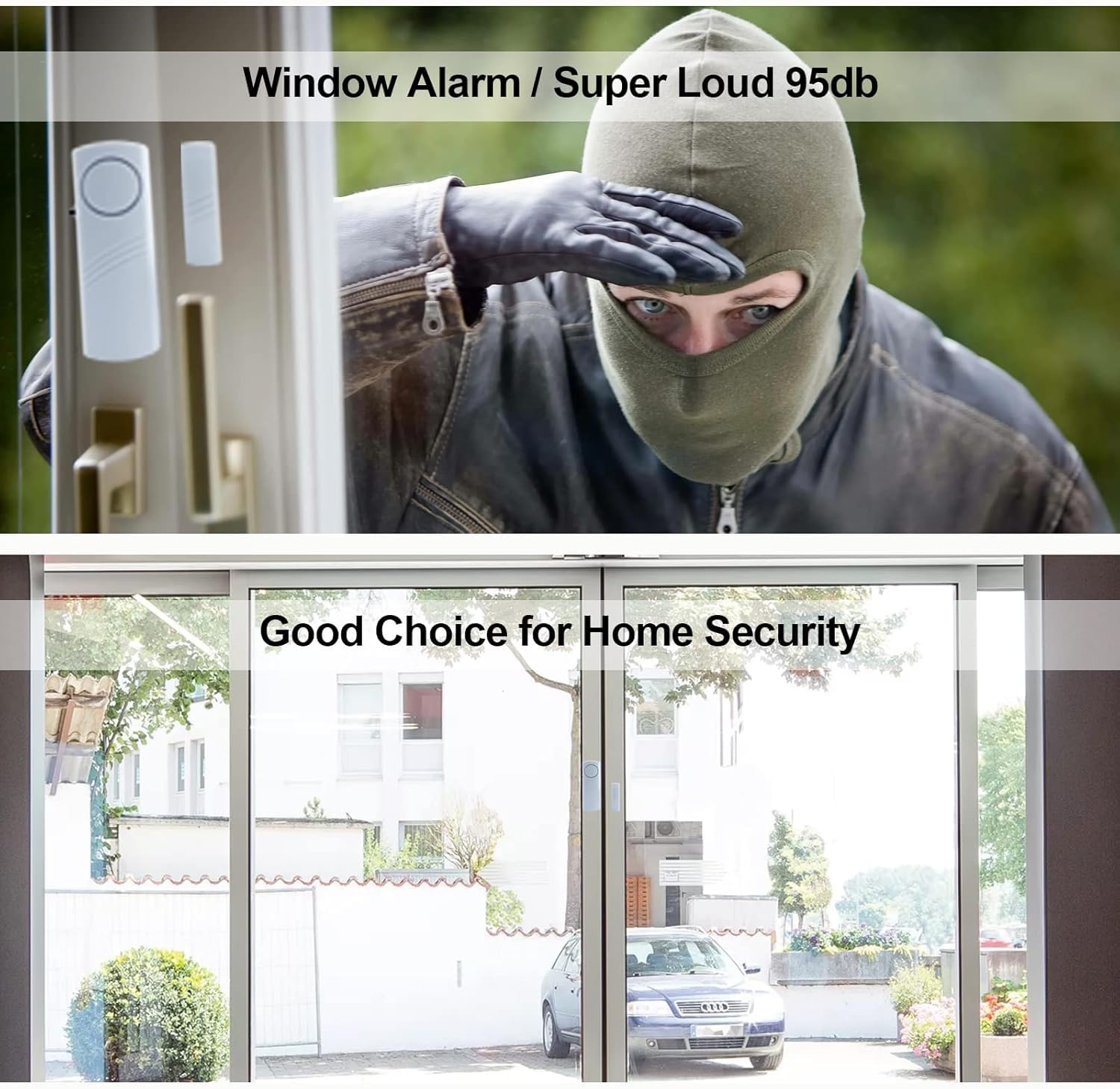 Alarma de Puerta y Ventana, alarmas de Puerta de 93 dB para Seguridad Infantil | Alarma antirrobo para puerta y ventana, alarmas de piscina para el hogar