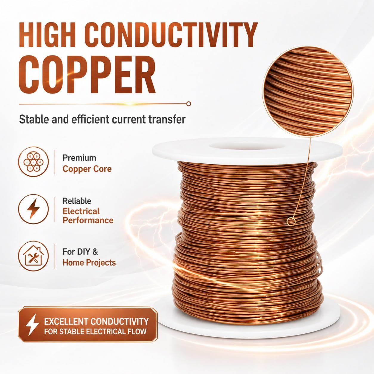 70 m drut miedziany z ostrzem bocznym 99,9% czysty miedziany drut miedziany ø 1 mm T2 Blanker Copper do elektrokultury, prac ogrodowych, elektrotechniki, spawania, DIY