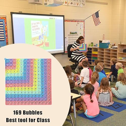 Miniatura 5 de Multiplicación de 12 x 12, adición 1 a 12, juguete sensorial de burbujas para aliviar el estrés, aprender a multiplicar, adición con juguete para