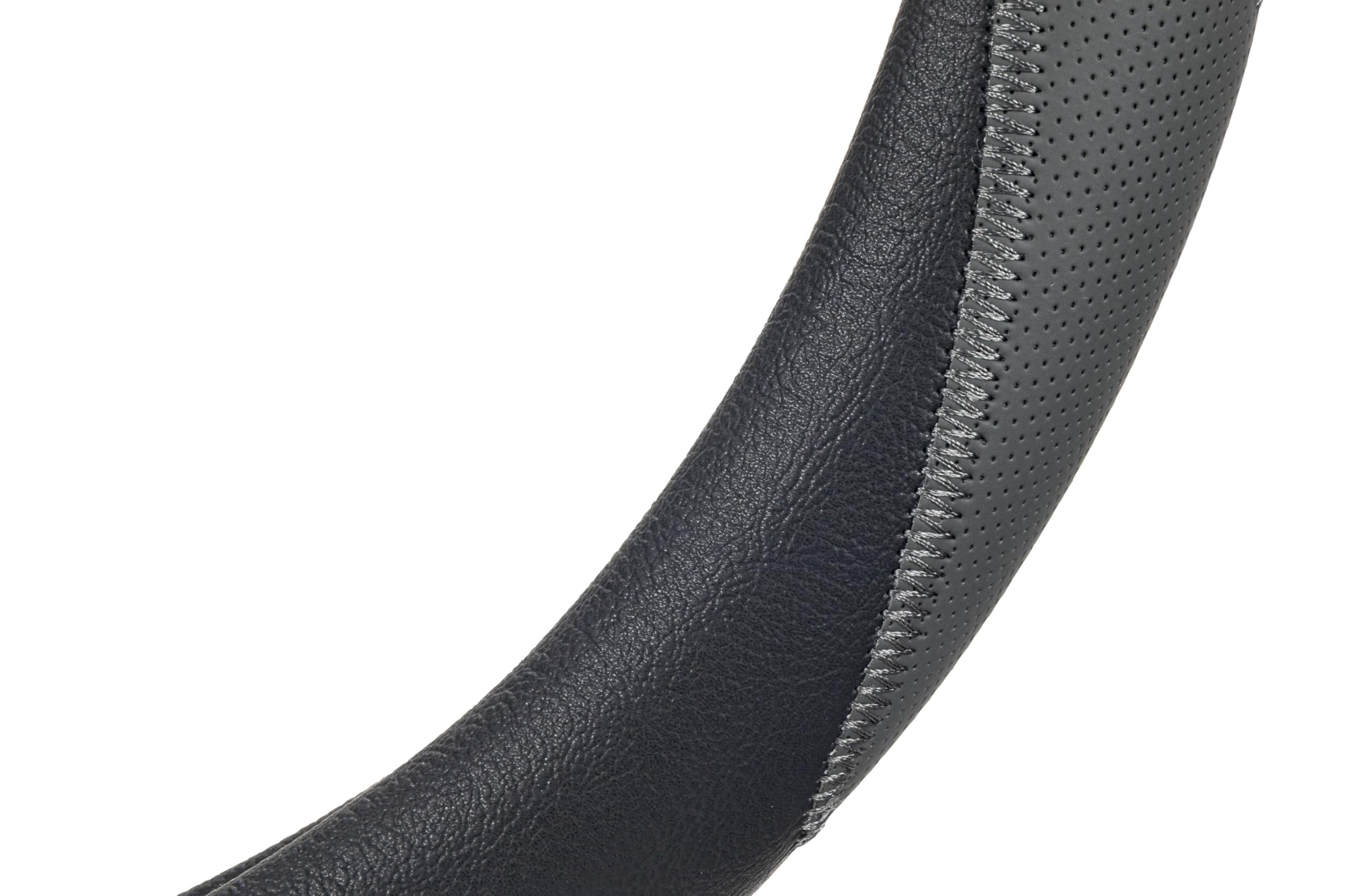 Sparco Set Funda Volante Negra y Gris Universal 37 38 cm y Almohadillas de Cinturón SPC1116 Grises Cierre Velcro Accesorios Coche