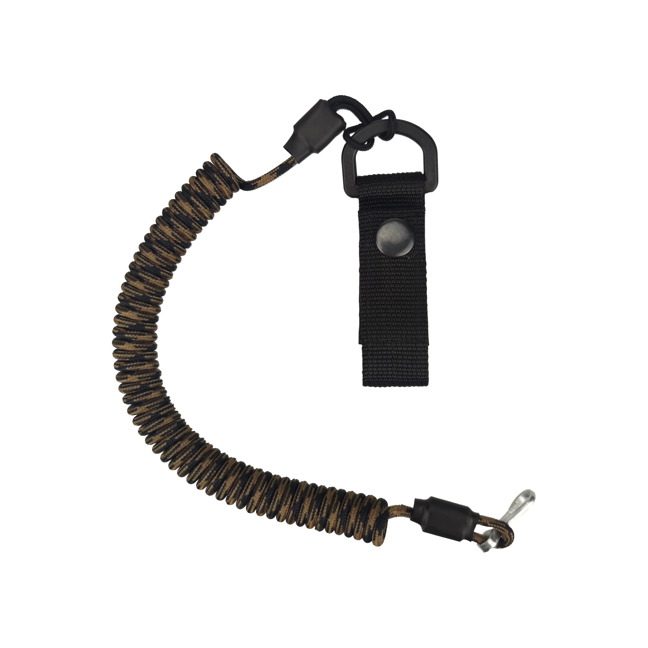EdcX Paracord Nylon Tactical Lanyard, spiral cable, elastic key pendant made of Paracord, 4 types of fastening to choose from