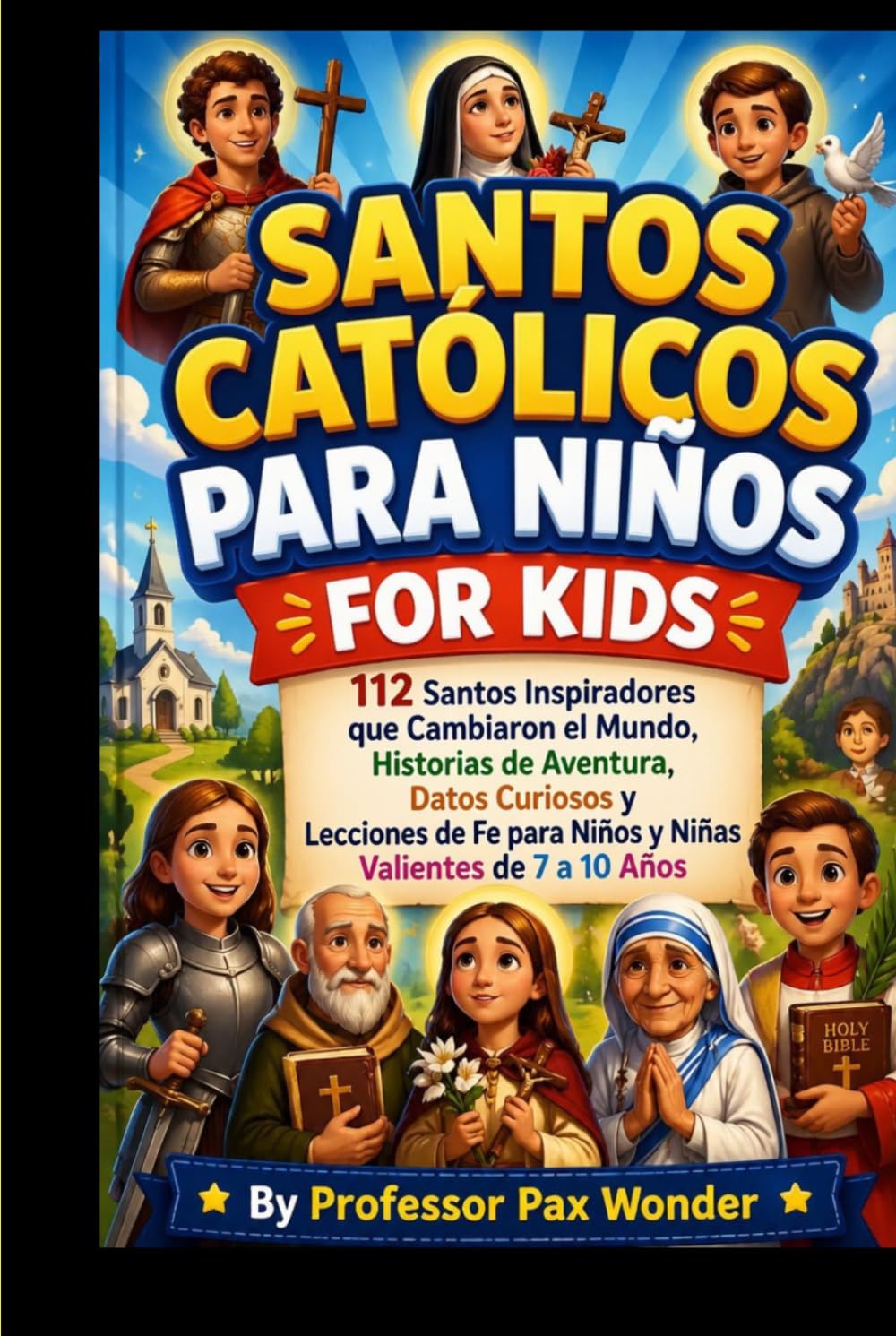 Santos Católicos Para Niños: 112 Santos Inspiradores que Cambiaron el Mundo: Historias de Aventura, Datos Curiosos y Lecciones de Fe para Niños y Niñas Valientes de 7 a 10 Años