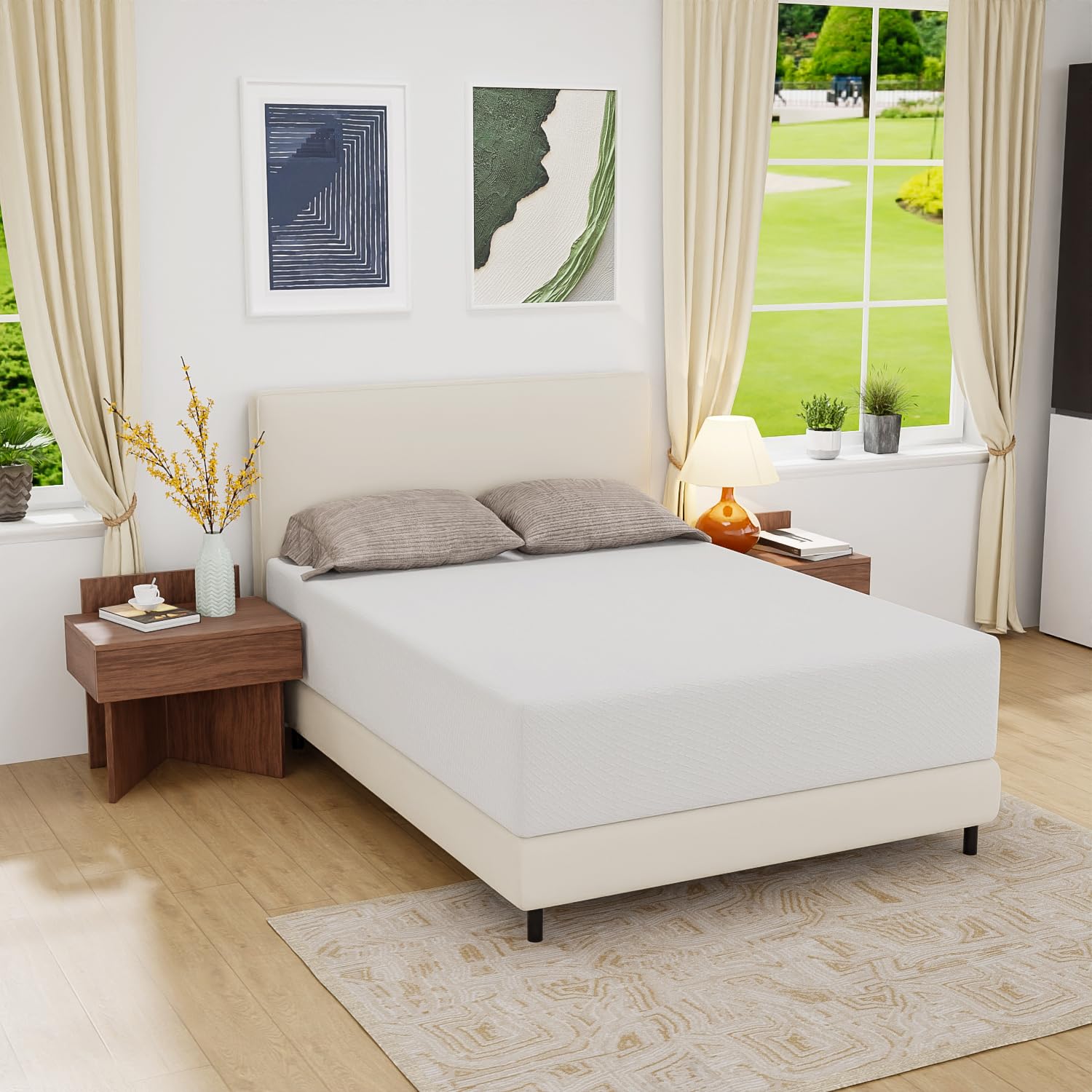 PayLessHere 14 Inch Gel Memory Foam Queen, Medium Firm