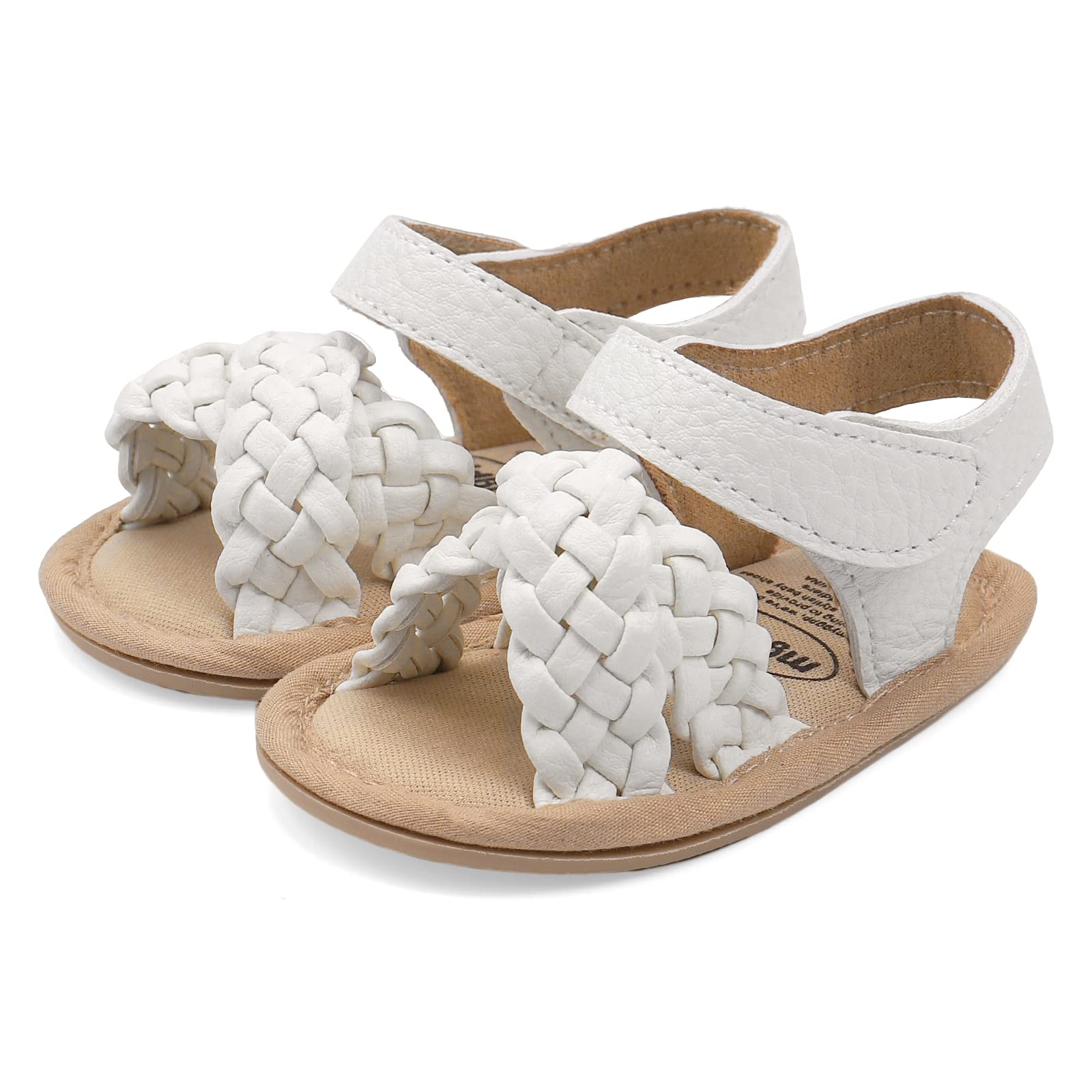 LACOFIA Baby Girls Sandals Infant Summer Shoes Anti-Slip First Walking Shoes — view 6