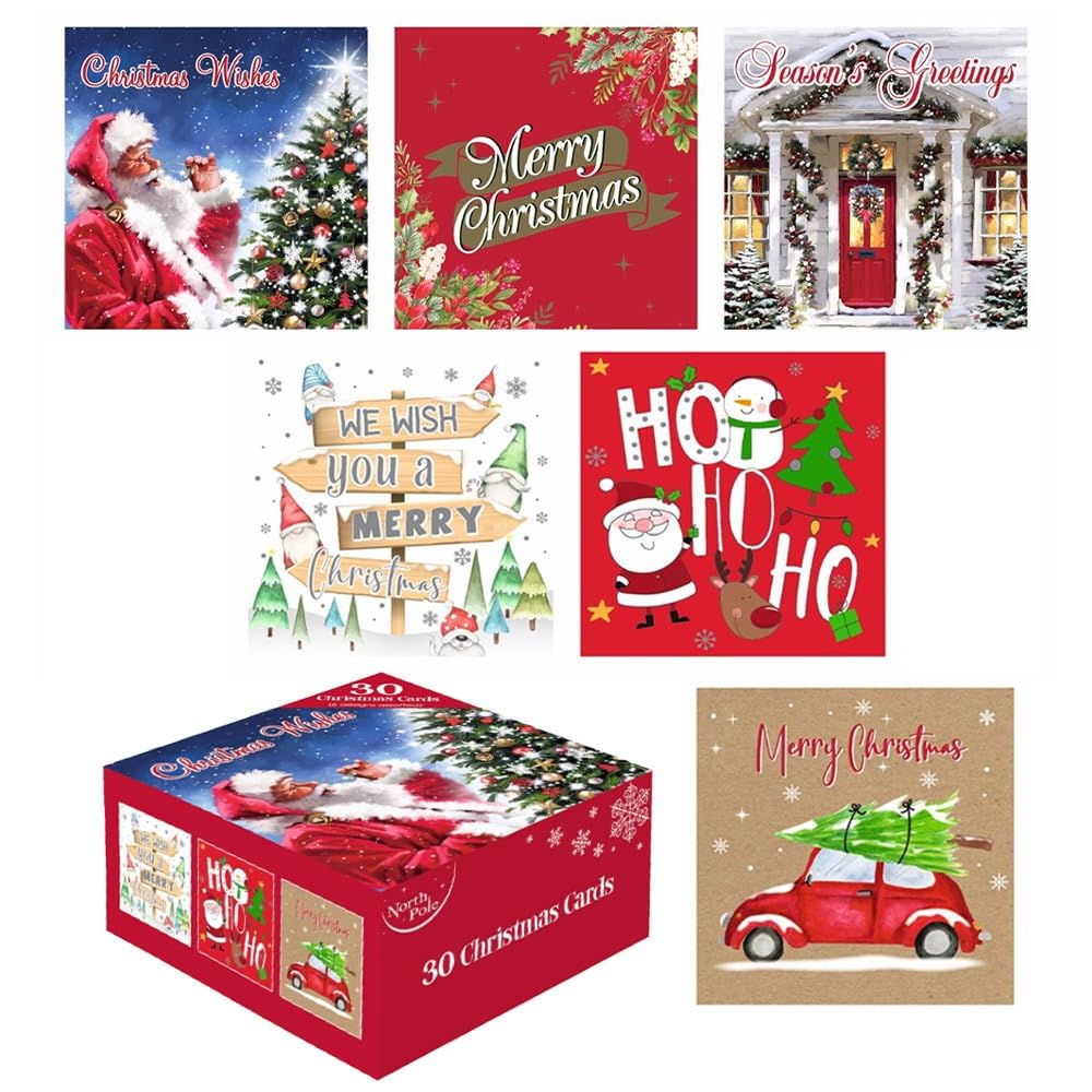 VR ANGLE Christmas Cards With Envelopes