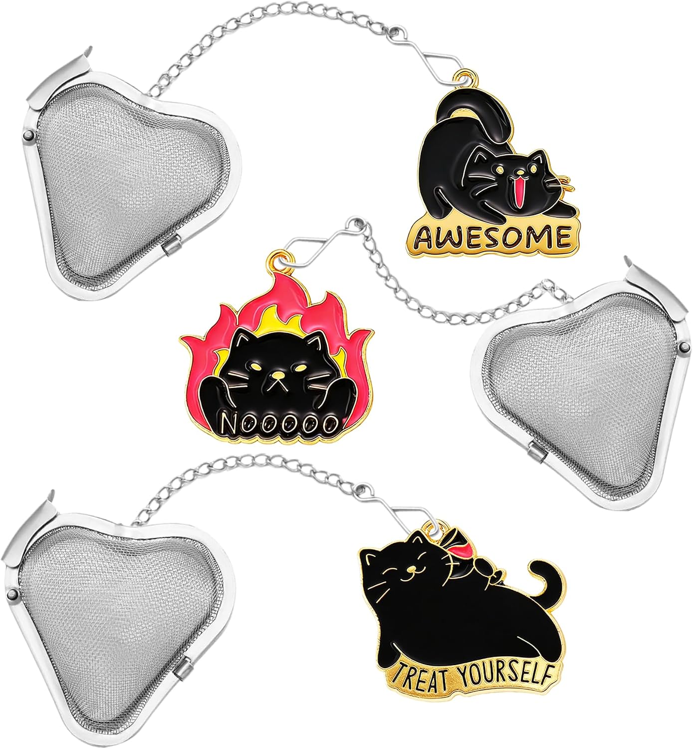 3 Pcs Fun Cat Tea Strainer, Tea Strainers & Filters