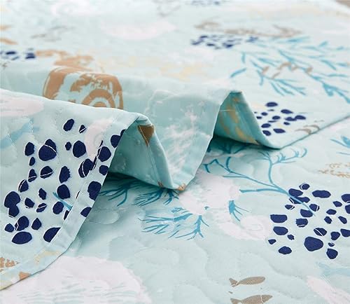 Miniatura 6 de Ycosy Juego de colcha con estampado marino