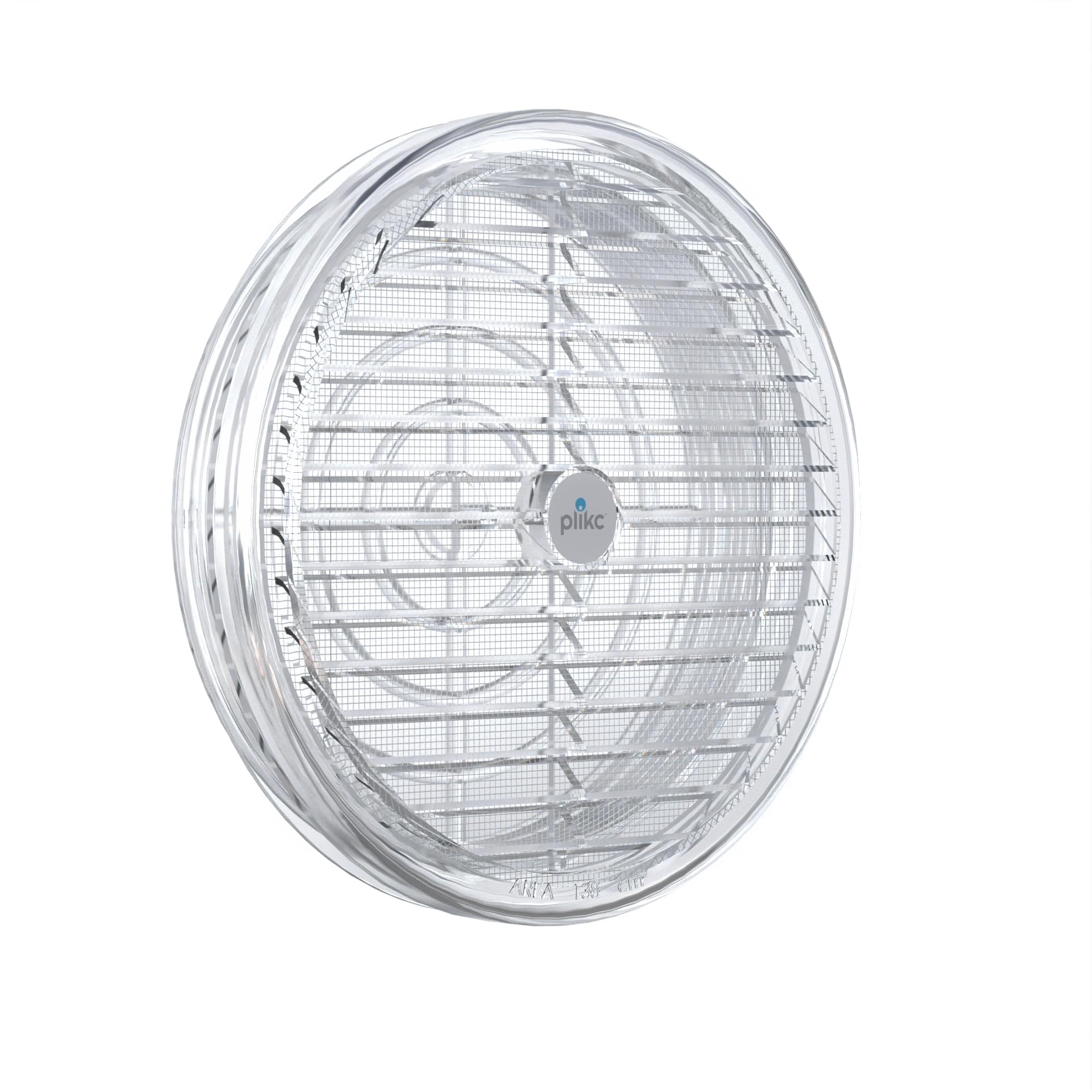 Aérateur fixe à lamelle Ø 156 mm Autogyre grille ventilation murale ronde