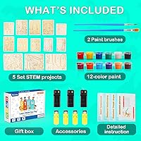 Vista 7 de Poraxy Juguetes de dinosaurio, kits STEM 4 en 1 para niños de 8 a 10 años, juguetes para edades de 8 a 13 años, proyectos de construcción de ciencia