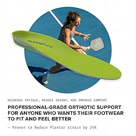 Superfeet All-Purpose Support High Arch Insoles (Green) - Trim-To-Fit Orthotic Shoe Inserts - Professional Grade - Men 2.5-5 / Women 4.5-6