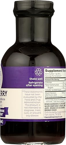 Miniatura 5 de Cassie Green Health Jarabe de saúco, 8 FZ