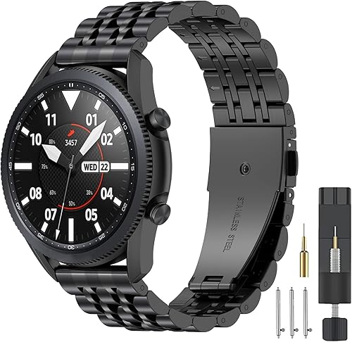 Miniatura 5 de ZPJPPLX Correa de reloj universal de liberación rápida, 0.709 in, 0.787 in, 0.866 in, acero inoxidable, correas de metal para Samsung Galaxy Watch