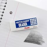 Pentel Super Hi-Polymer Eraser, Large, Nonabrasive, White (PENZEH10) – view 5