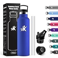 KollyKolla Bottiglia Termica 750ml, Borraccia con Cannuccia