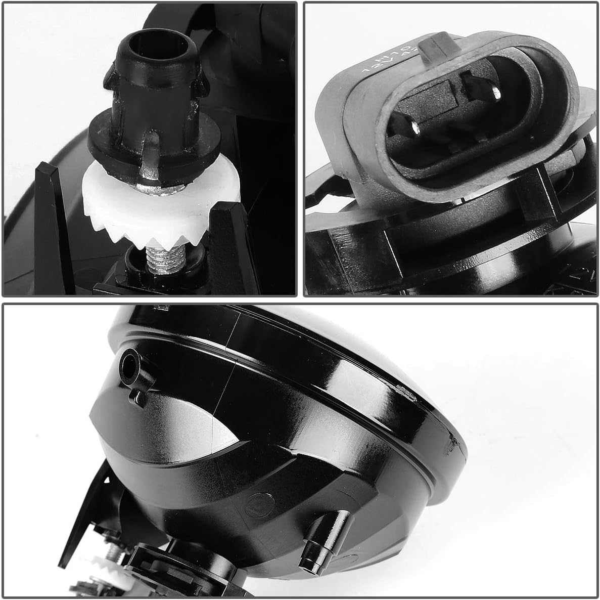 Auto Dynasty Fog lights Compatible with 2004-2016 Toyota Sequoia Solara Tacoma Tundra, Pair of OE Style Front Bumper Fog Light Lamp, Driver and Passenger Side, Smoke Lens