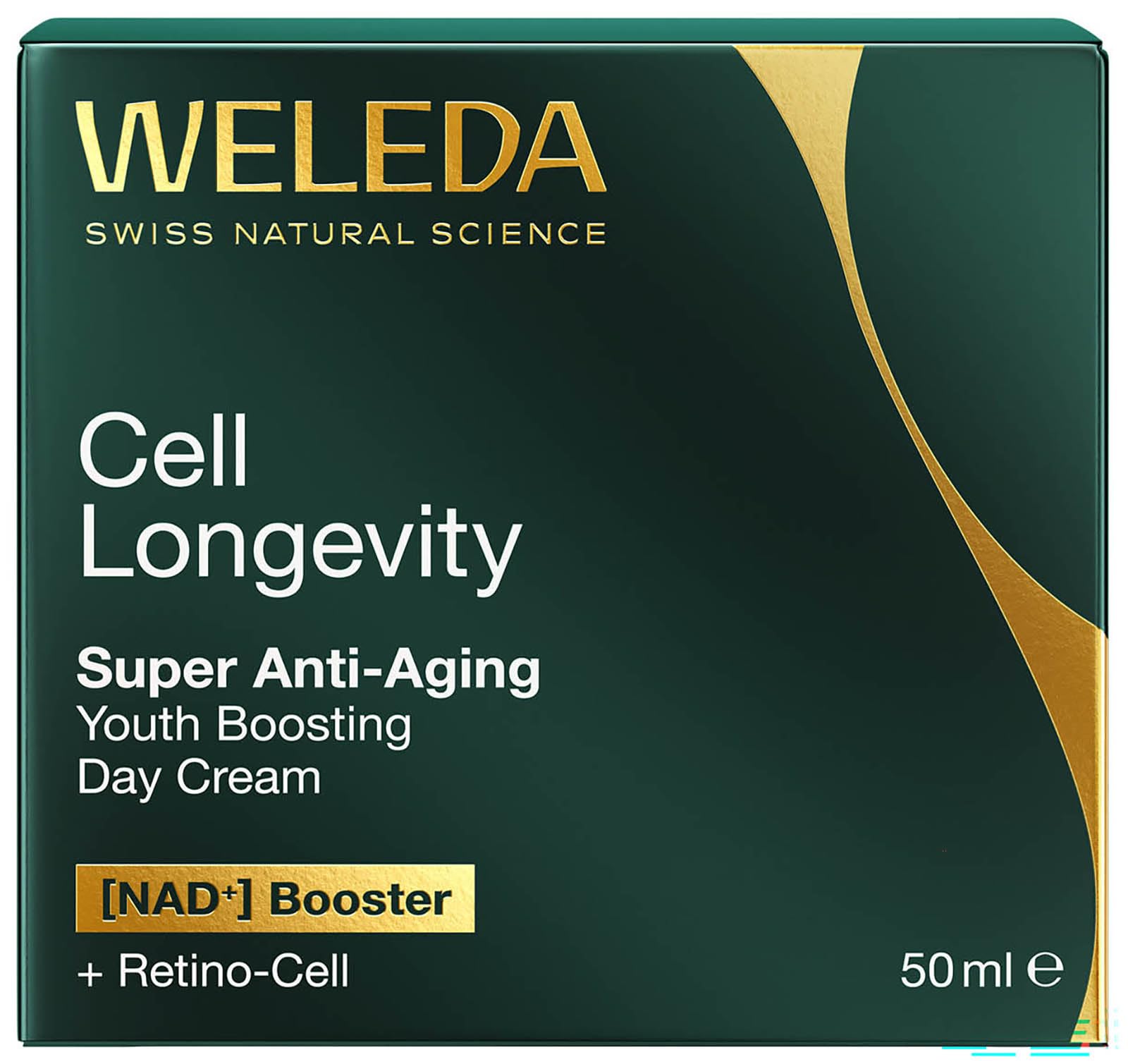 WELEDA Cell Longevity Super Anti-Aging Youth Boosting Day Cream - Gesichtspflege Tagescreme mit [NAD⁺] Booster & [Retino-Cell] gegen die 10 Zeichen der Hautalterung (Naturkosmetik, vegan, 50ml)