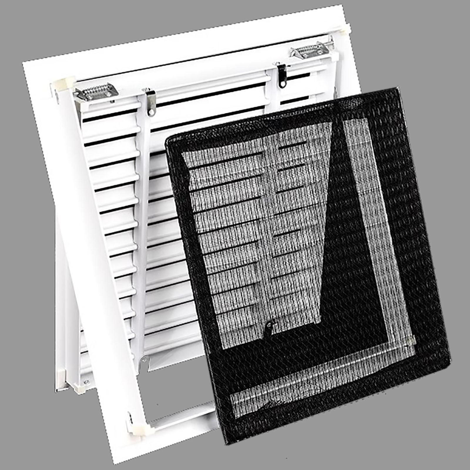 Griglia di Ventilazione Copertura di Ventilazione Quadrata con Rete per Soffitto/Parete di Casa, Pannello di Ventilazione con Griglia/Tappo di Ventilazione Rimovibile(12 x 12 in (30 x 30 cm))
