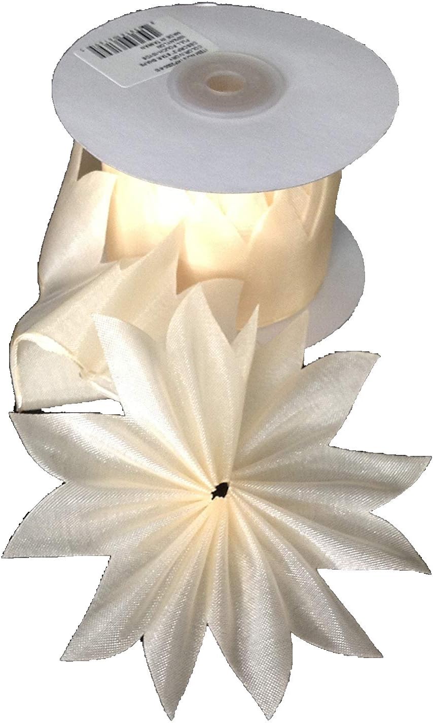 Ivory Pull Bow Ribbon for Almonds Candy Star 10 Yards