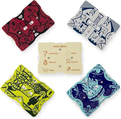 Miniatura 1 de Duradero tamaño de bolsillo Life Health Trackers para juegos de dados de fantasía  Juego de 5 diferentes.