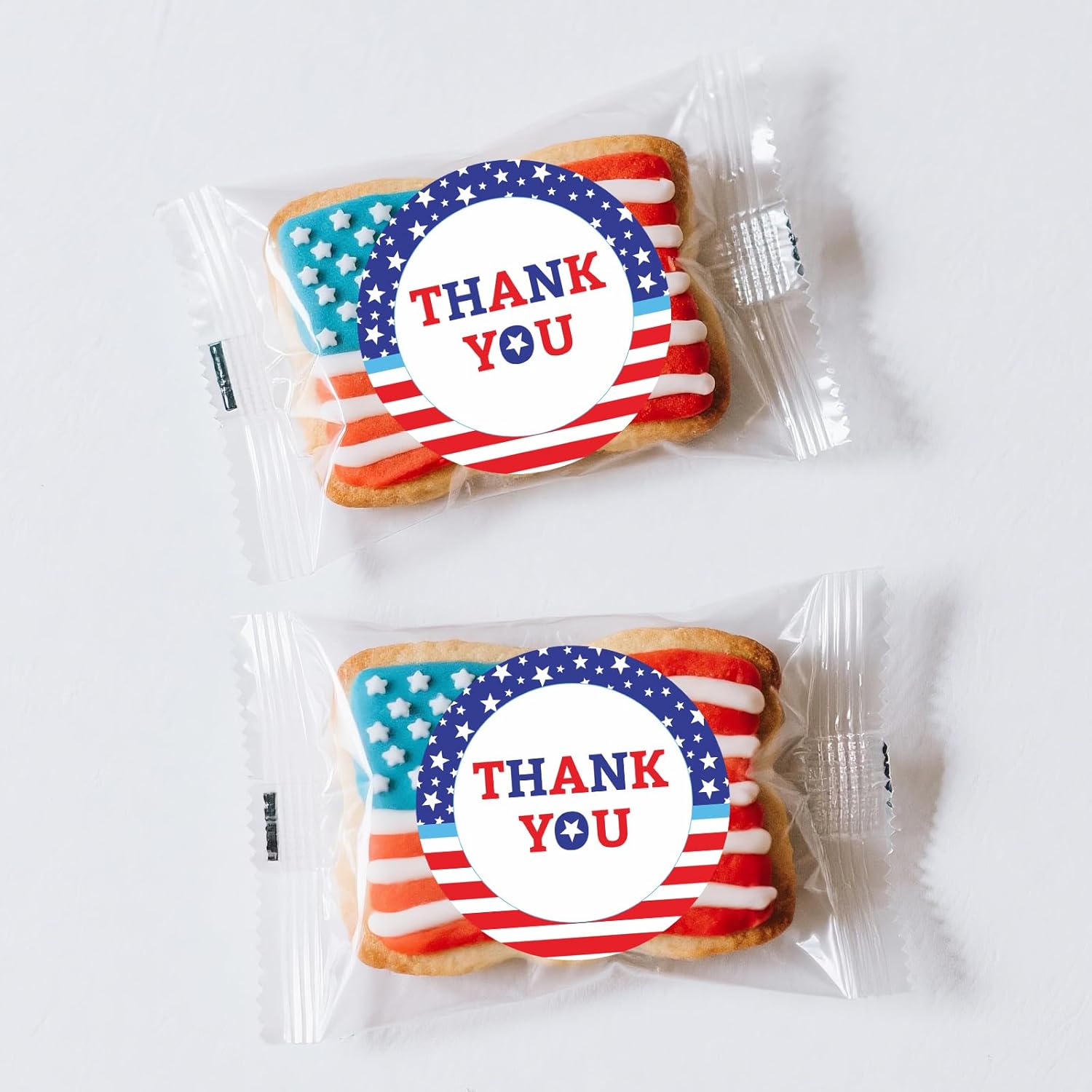 Thank You Stickers Patriotic Stickers - 480Pcs 1.5 Inch Self-Adhesive Round American Flag Sticker for Envelopes Seals, 4th of July Memorial Day Party Decorations (Round) - Image 7
