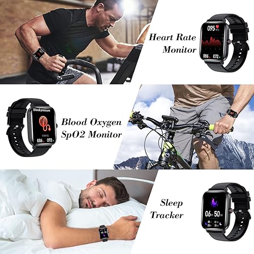 Miniatura 5 de CHOKOVIE Reloj inteligente para hombres y mujeres llamada recibirdial controles de voz AI pantalla táctil de 185 pulgadas monitor de sueño de