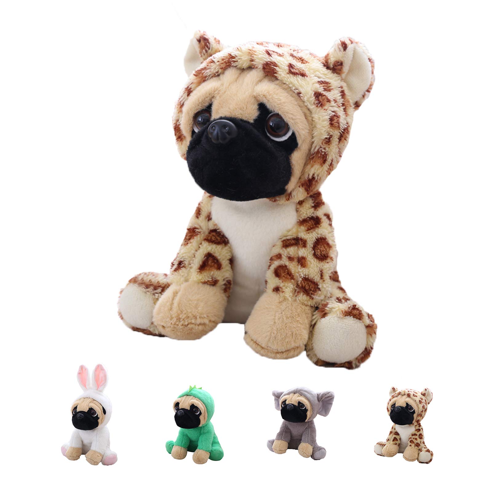 Buy Cute Pug Dog Stuffed Animal Cosplay as Brown Panther Plush Toys