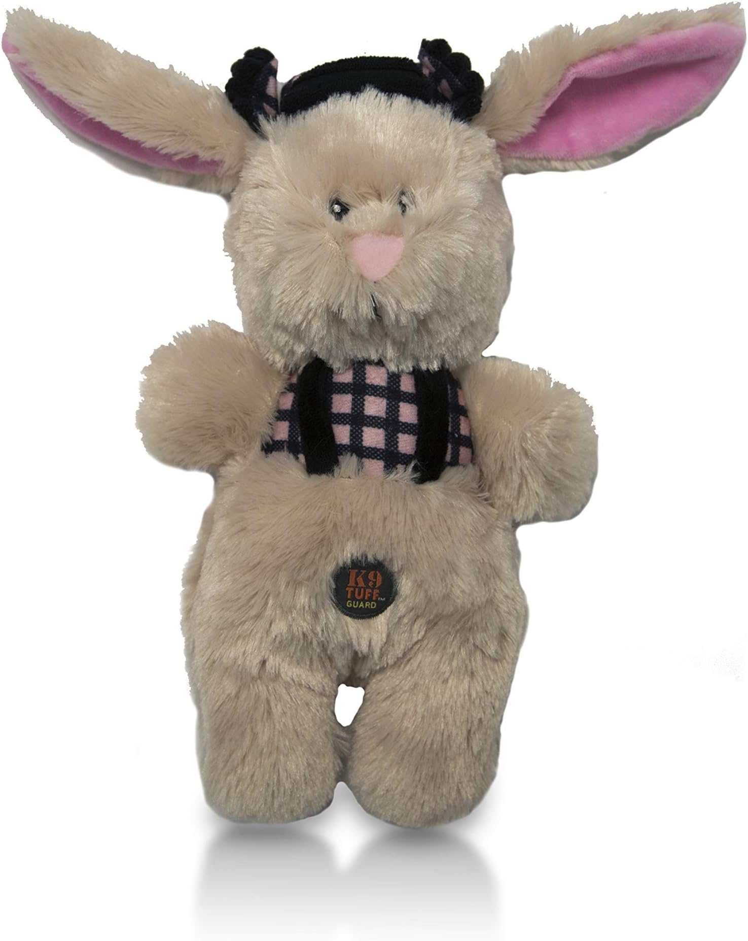 Charming Pet Lumber Jackerz Bunny Stuffed Plush Dog Toy - Squeaky and Cozy Cuddle Toy