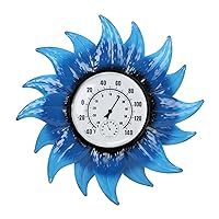 Vista 10 de Termómetro de gran número para interiores y exteriores, decoración de sol celestial y luna para patio, exterior, interior, hogar, jardín