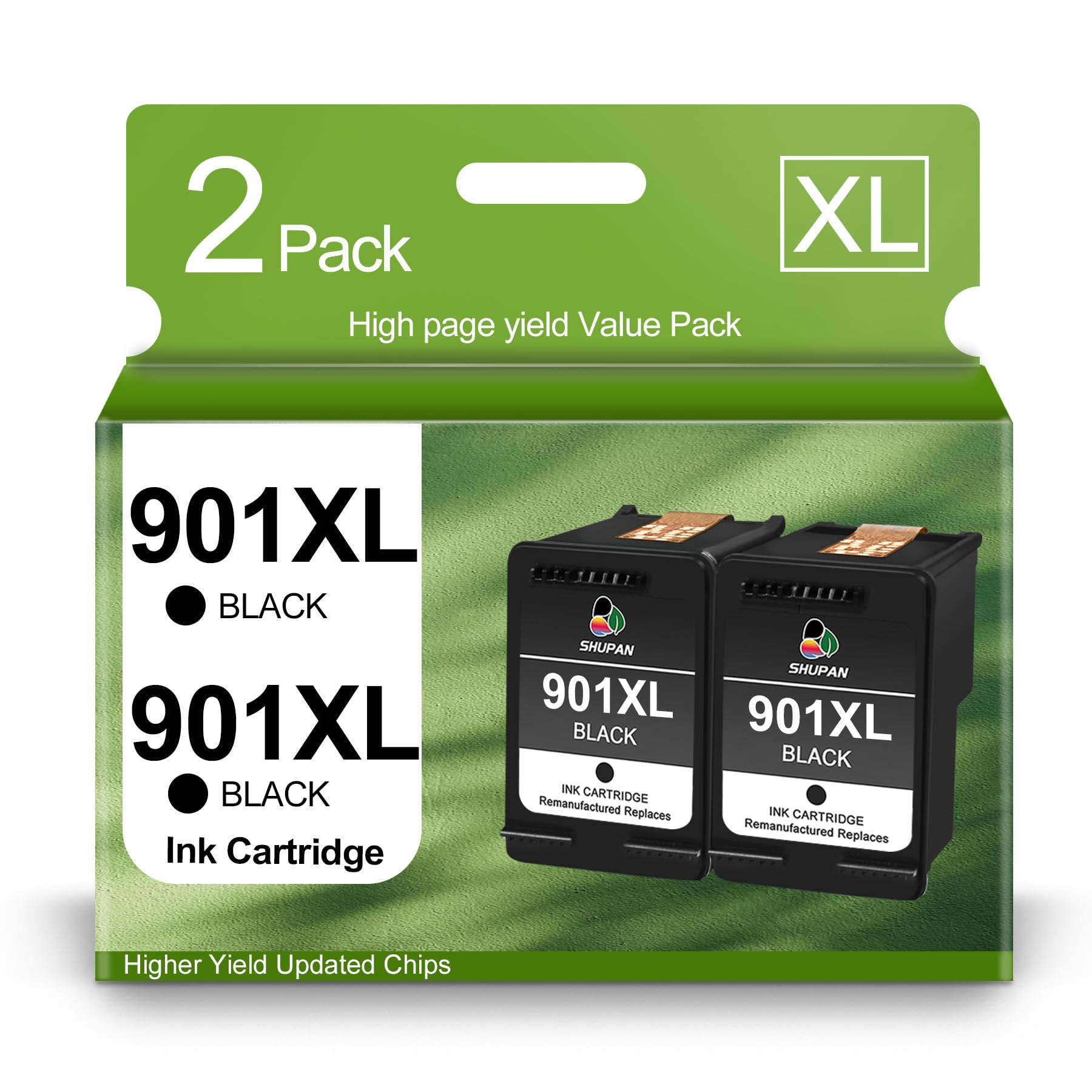 Amazon.com: 901 Black Ink Cartridges Value Pack Replacement for HP