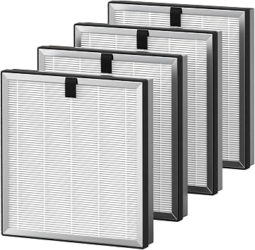 4 Pack APH3000 Replacement Filter Compatible with KNKA APH3000 Air Purifier, 3-in-1 HEPA Filter with CarbonTech Filters 99.97% of Pollen, Dust, Pet Dander, Smoke, Odors