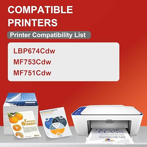 Miniatura 4 de 069H 069 - Cartucho de tóner compatible con Canon 069H 069H Cartucho de tóner para Canon imageCLASS MF753Cdw MF751Cdw Serie LBP674Cdw