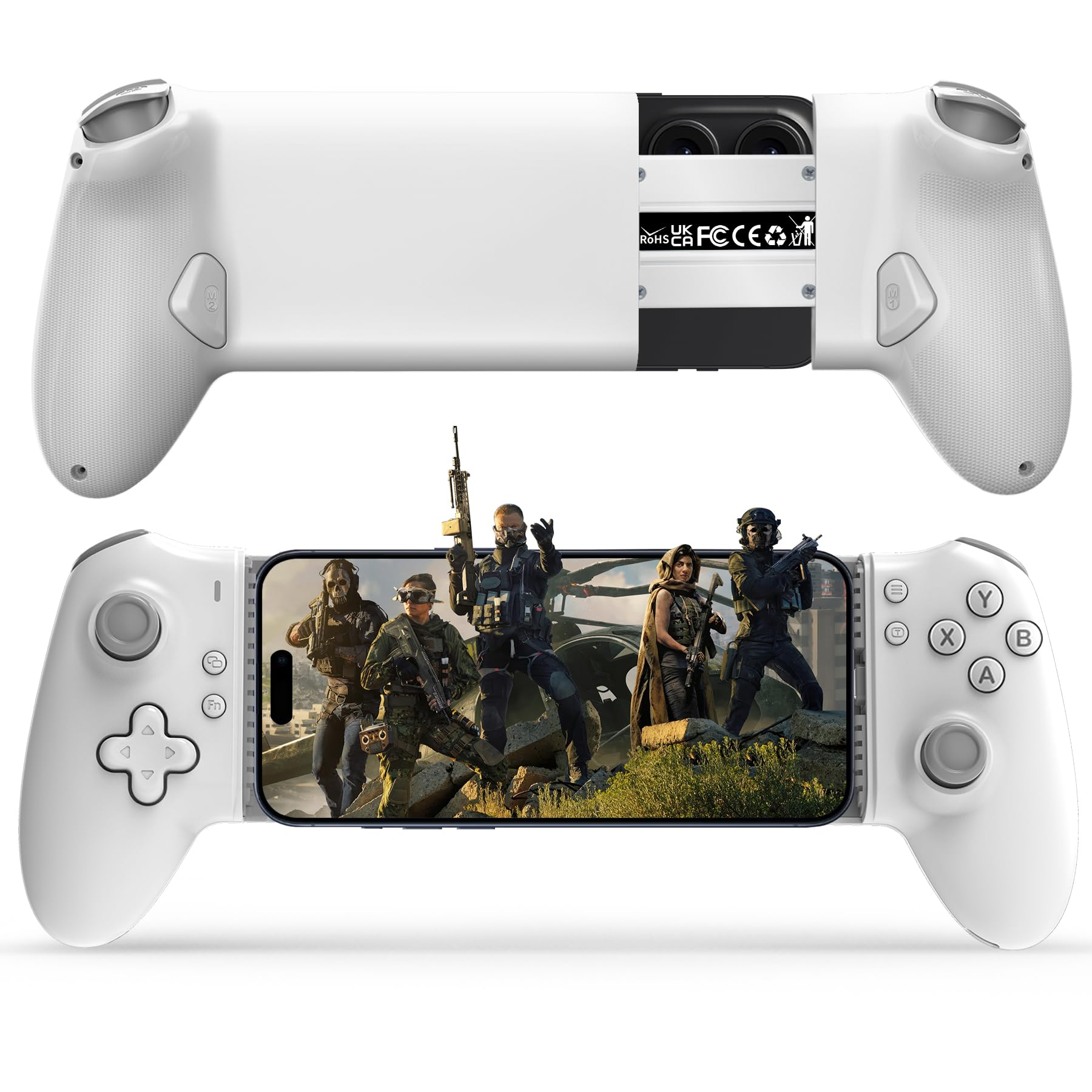 arVin Controller di gioco mobile di tipo C per Android e iPhone serie 16/15 (USB-C), controller del telefono Plug and Play con joystick effetto Hall e trigger Play PlayStation/Xbox Streaming/Call of
