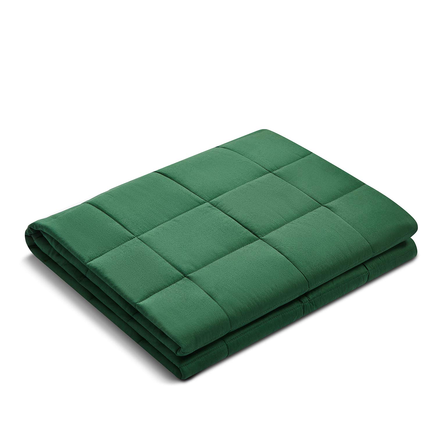 Dark green weighted orders blanket