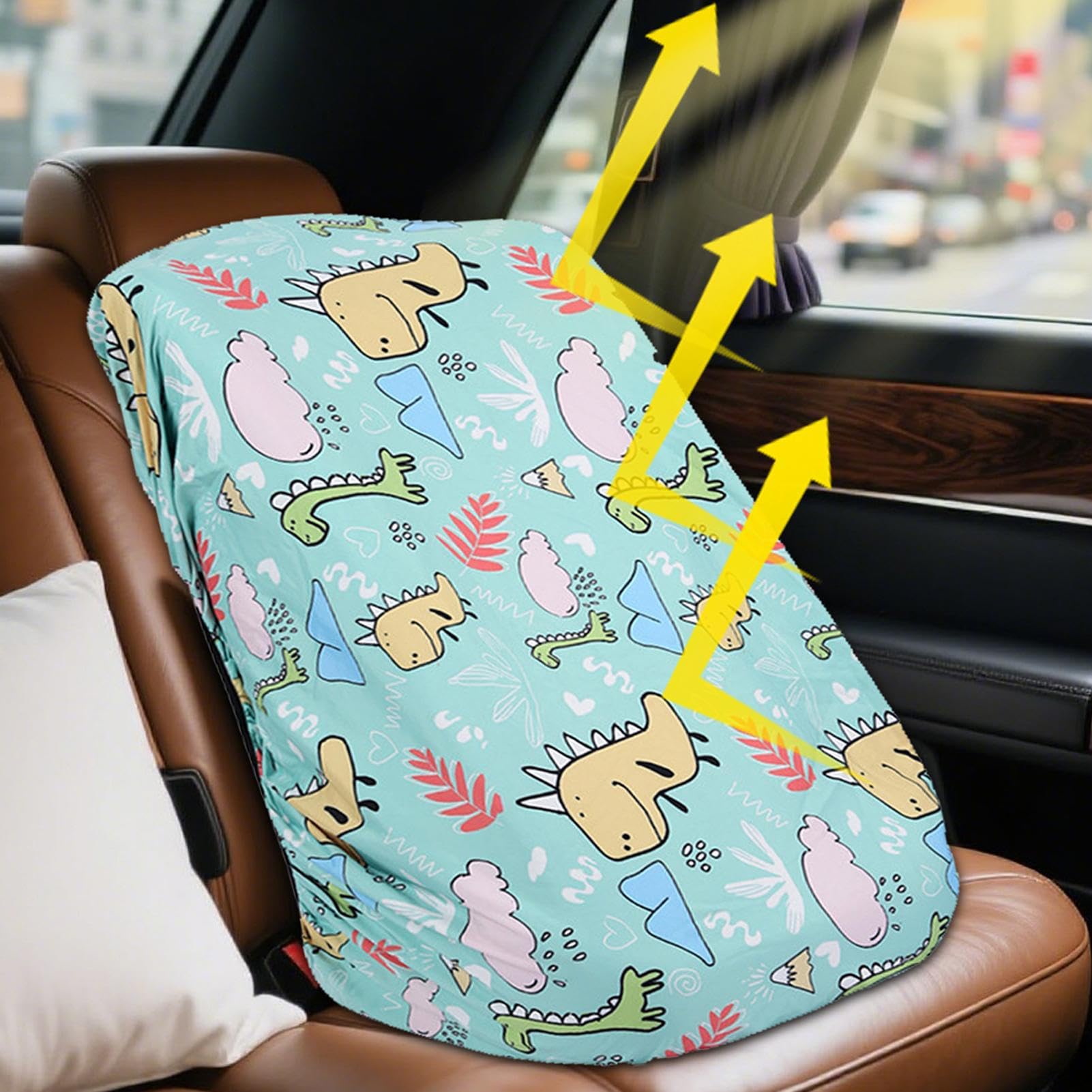 Copertura Per Seggiolino Auto - Copertura Parasole per Seggiolino Auto Bebè | Protezione Termica e UV da Viaggio per e Bambini